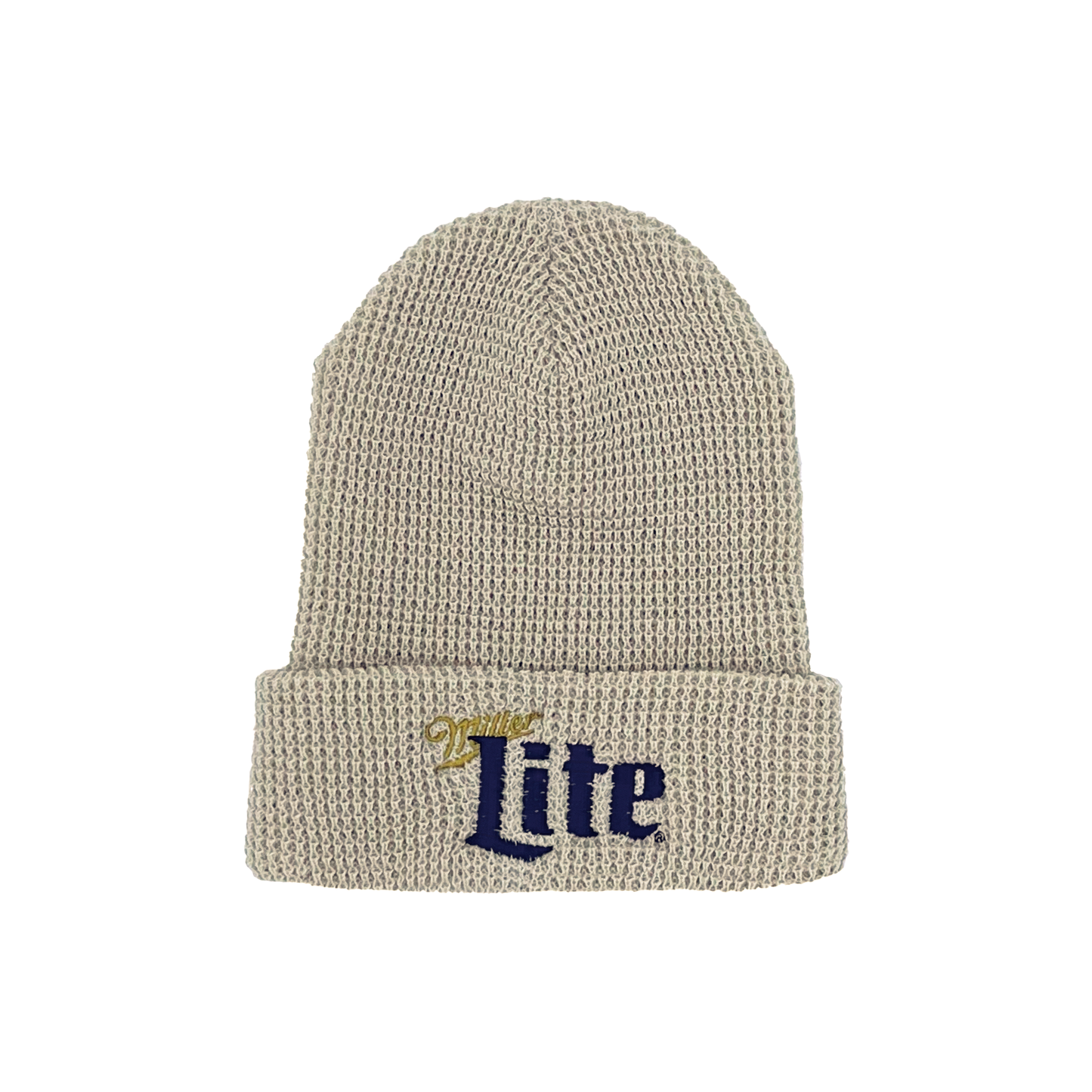MILLER LITE CREAM WAFFLE KNIT BEANIE