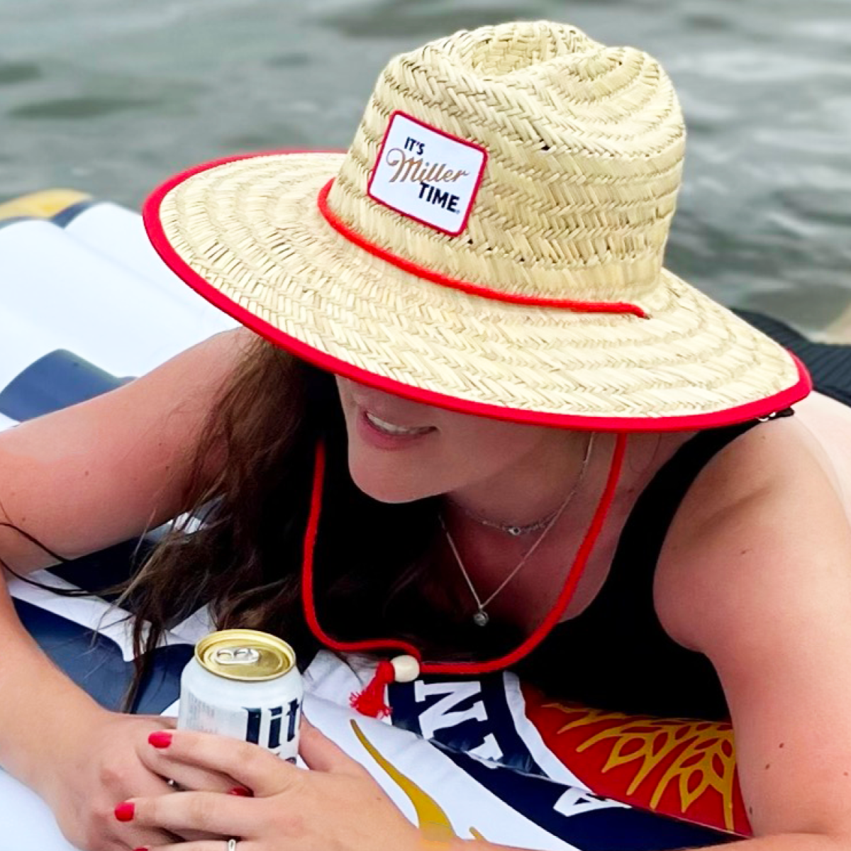 IT'S MILLER TIME LIFEGUARD STRAW HAT