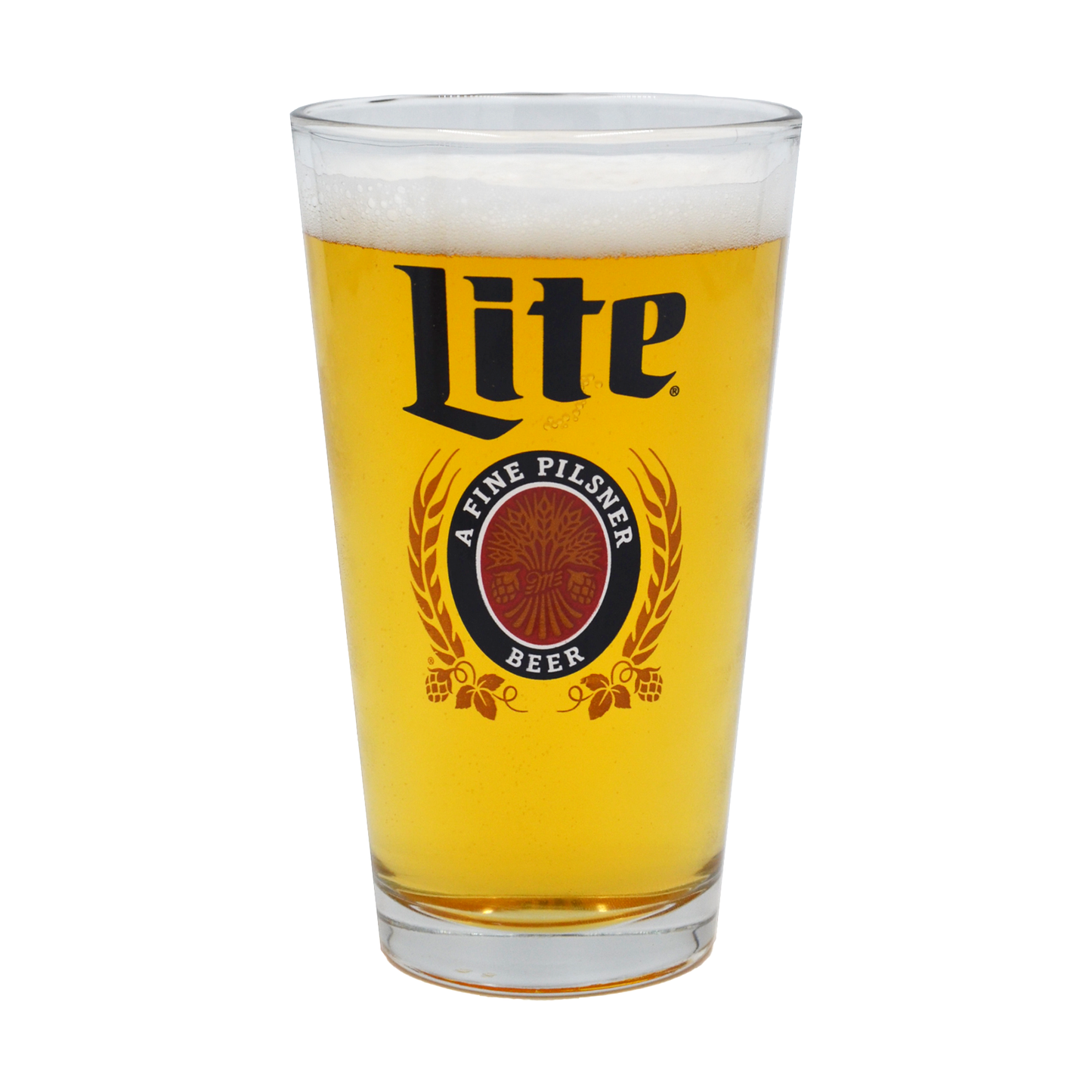 MILLER LITE 16 OZ PINT GLASS