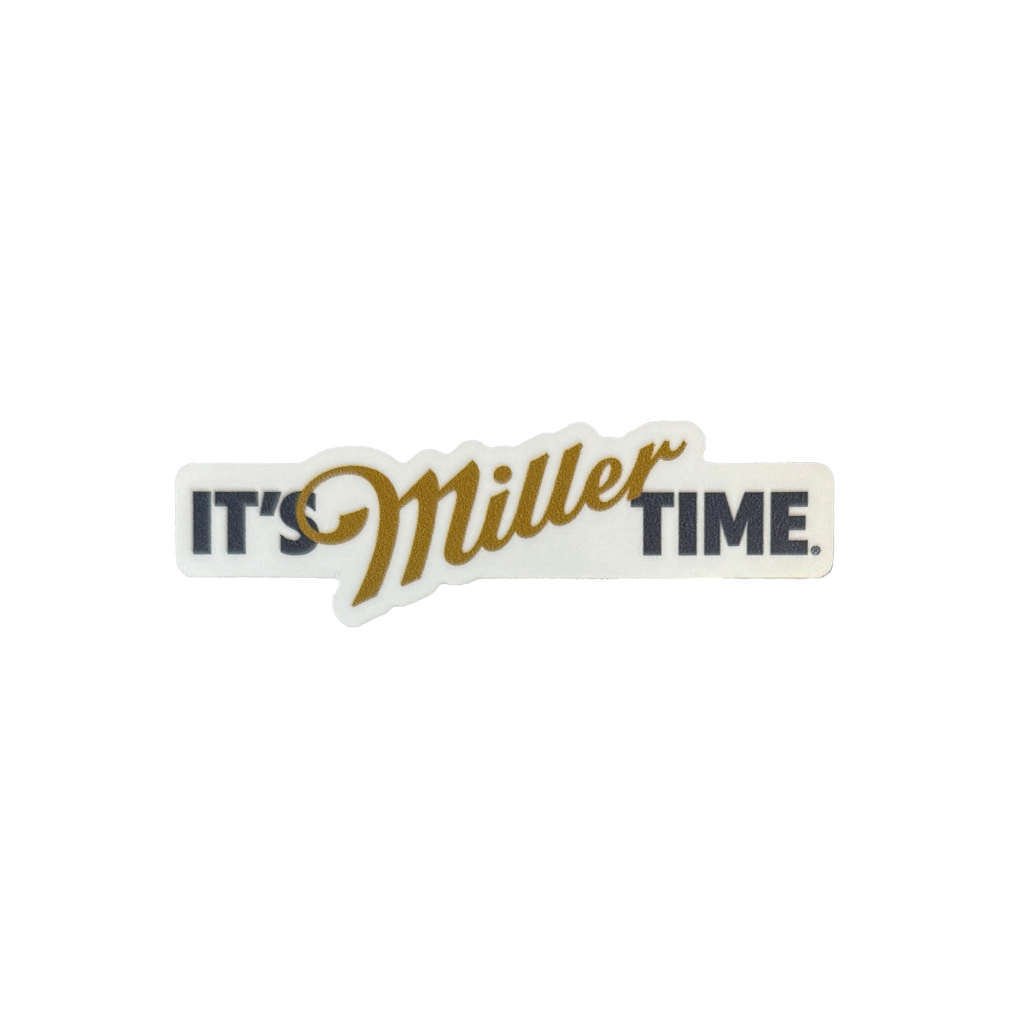 IT'S MILLER TIME STICKER – Miller Lite Shop