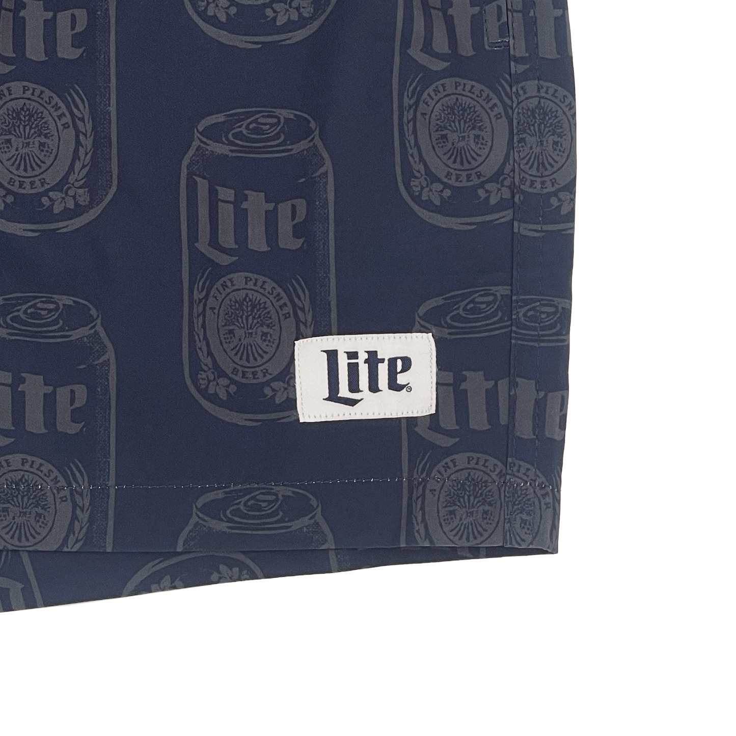 MILLER LITE CAN PRINT SWIM TRUNKS