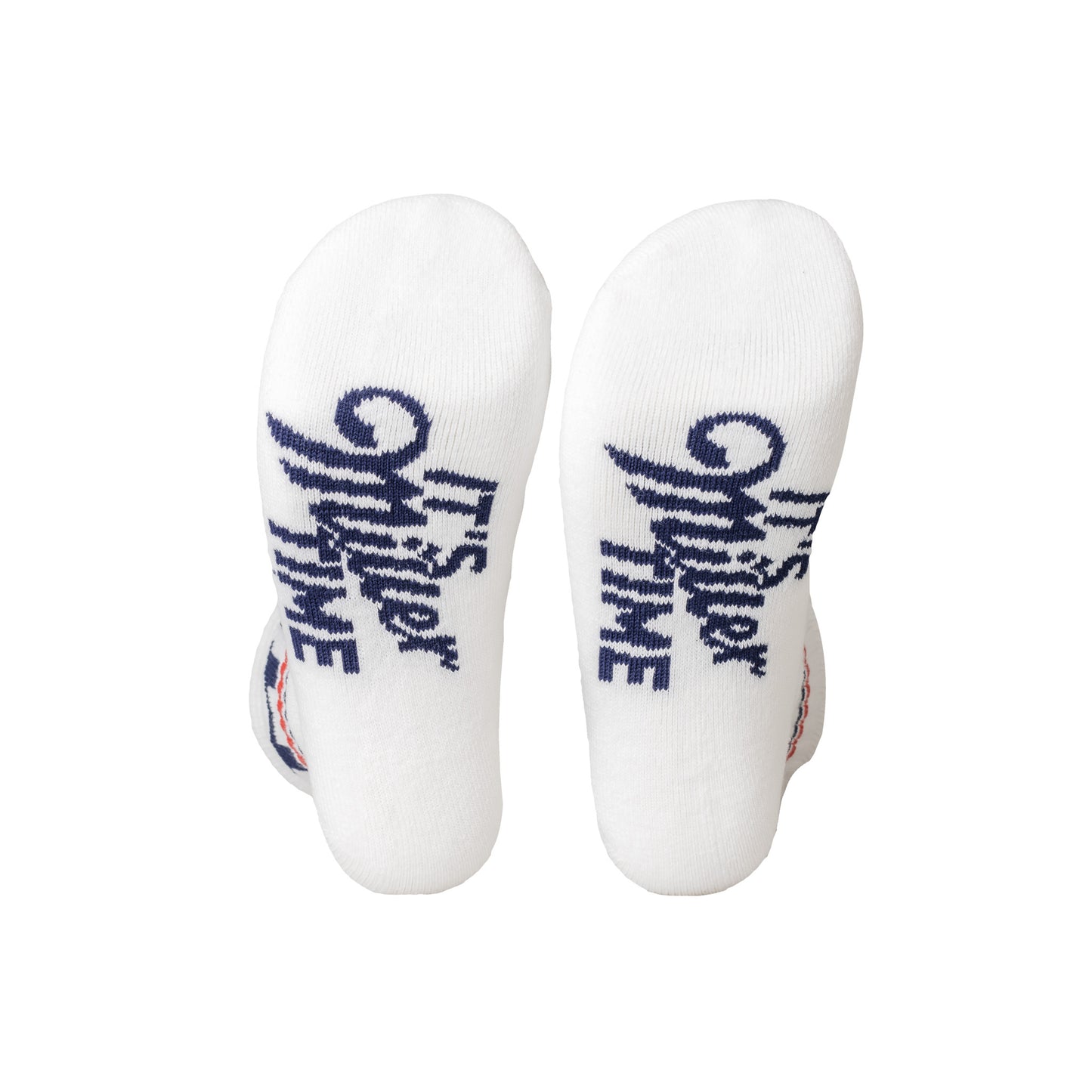 MILLER TIME STRIPE WHITE SOCKS