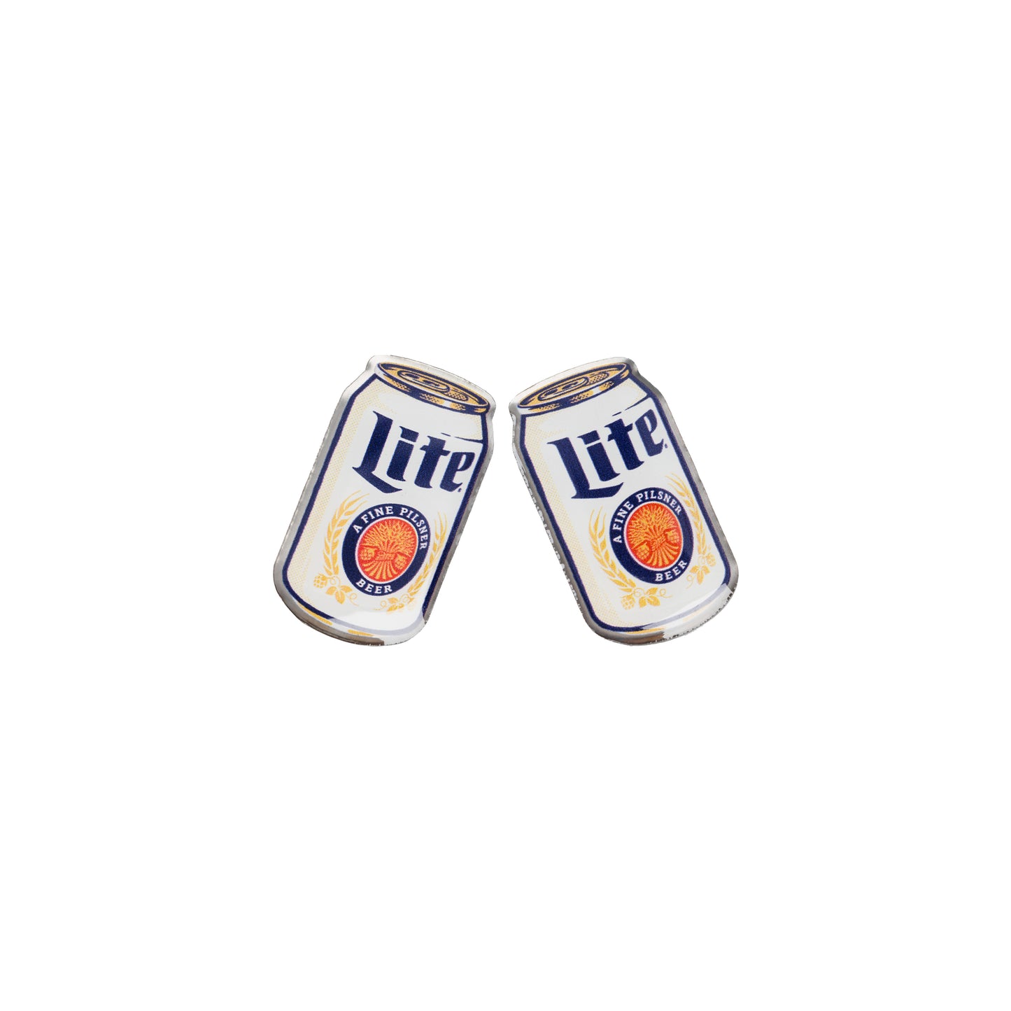 MILLER LITE CHEERSING CAN ENAMEL PIN SET