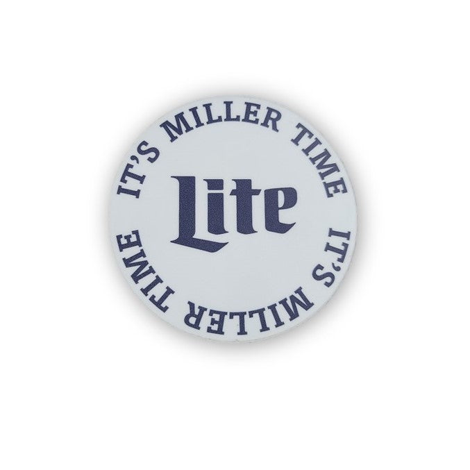 MILLER TIME STICKER - LARGE