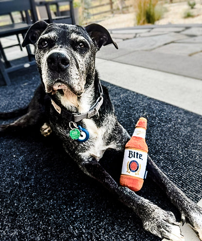 Miller Lite "Bite" Plush Bottle Dog Toy
