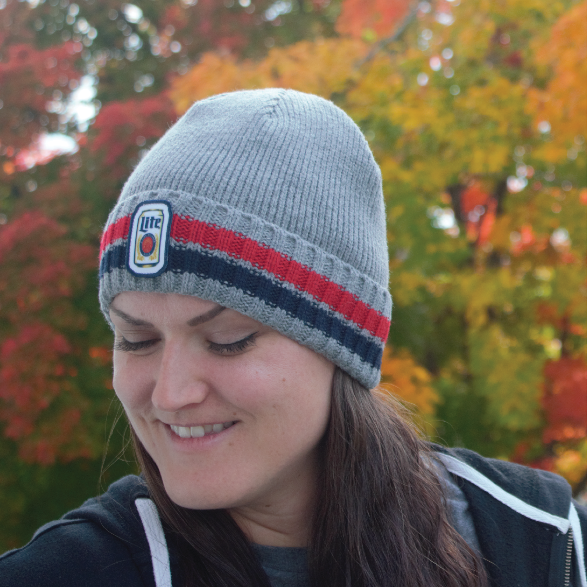 MILLER LITE CAN PATCH BEANIE