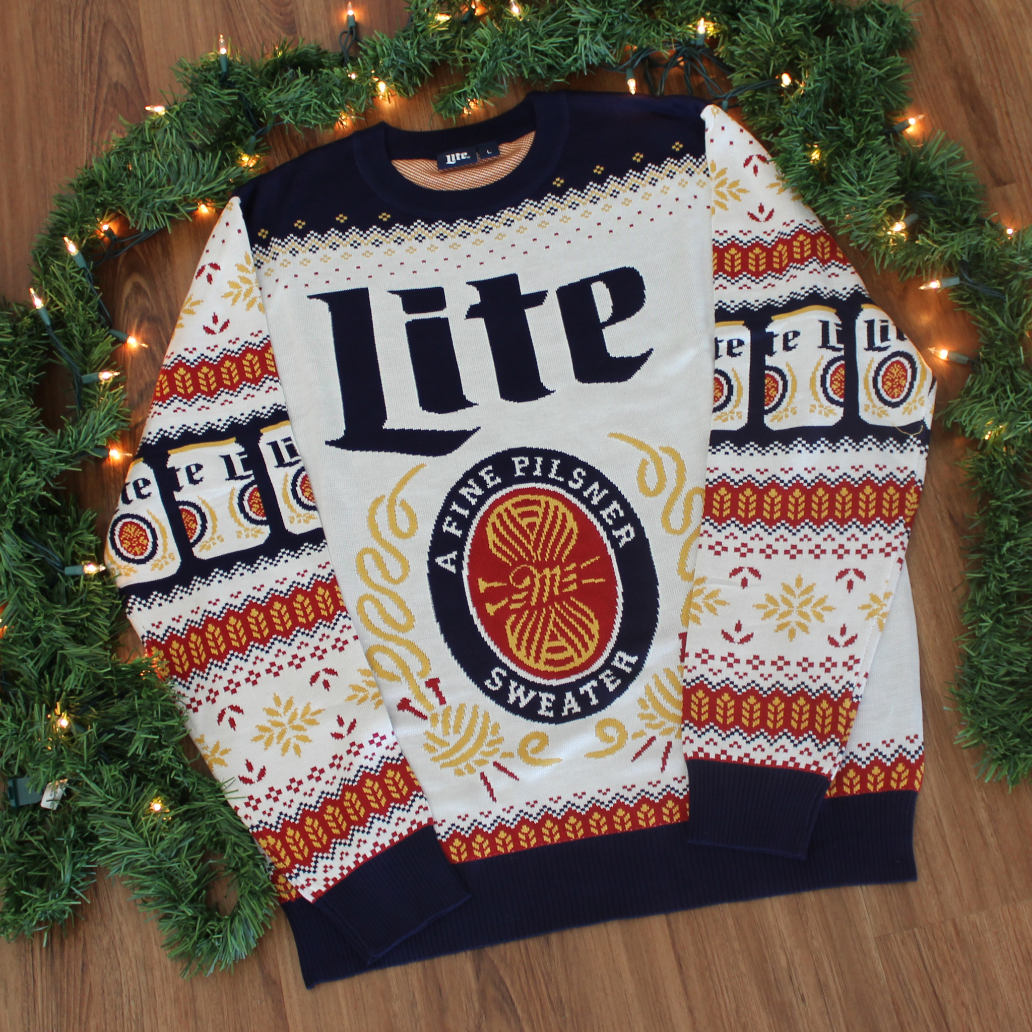 Miller lite christmas sweater 2018 2025