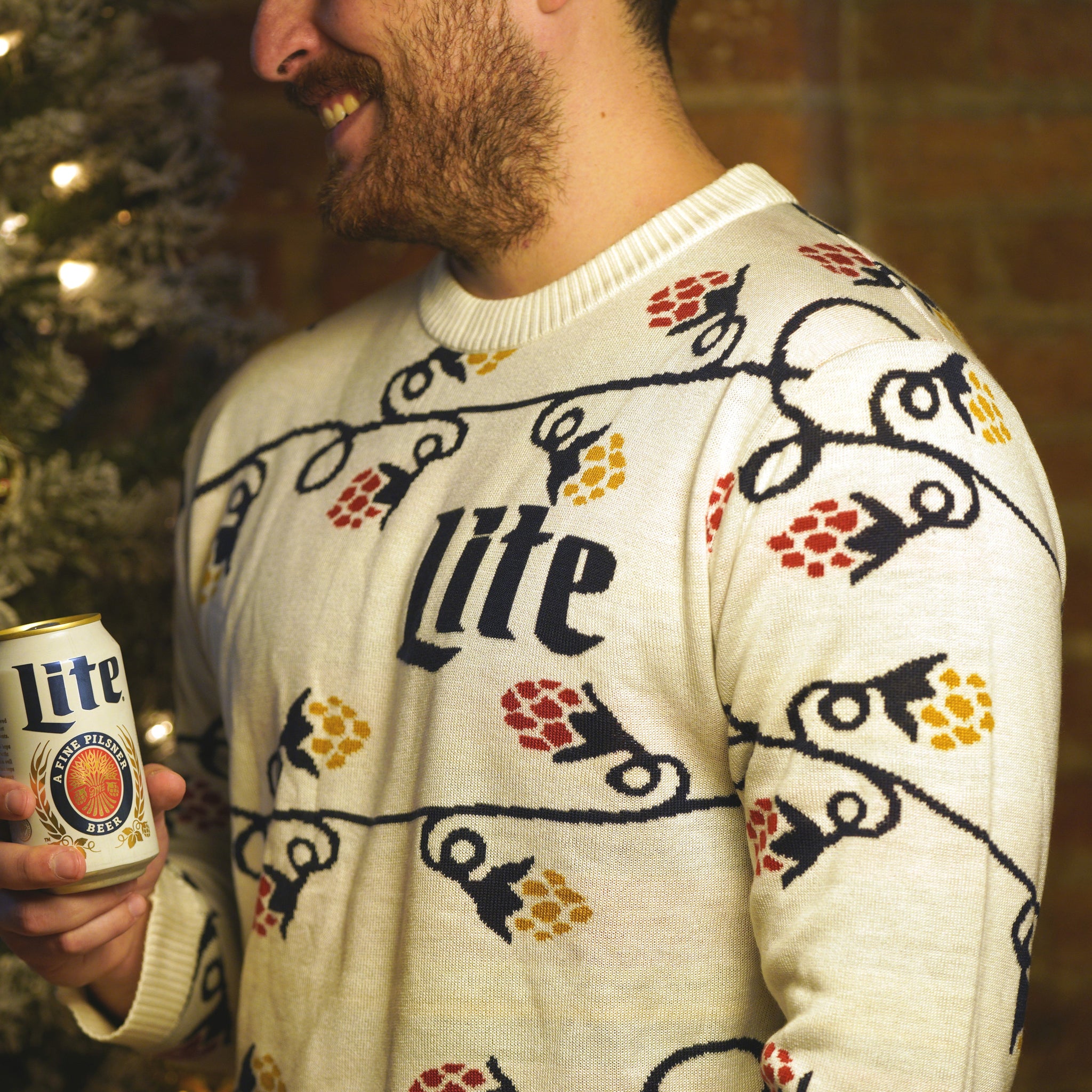 MILLER LITE KNIT HOLIDAY SWEATER