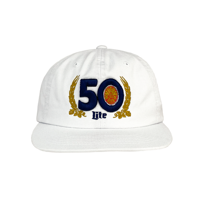 MILLER LITE WHITE 50TH HAT