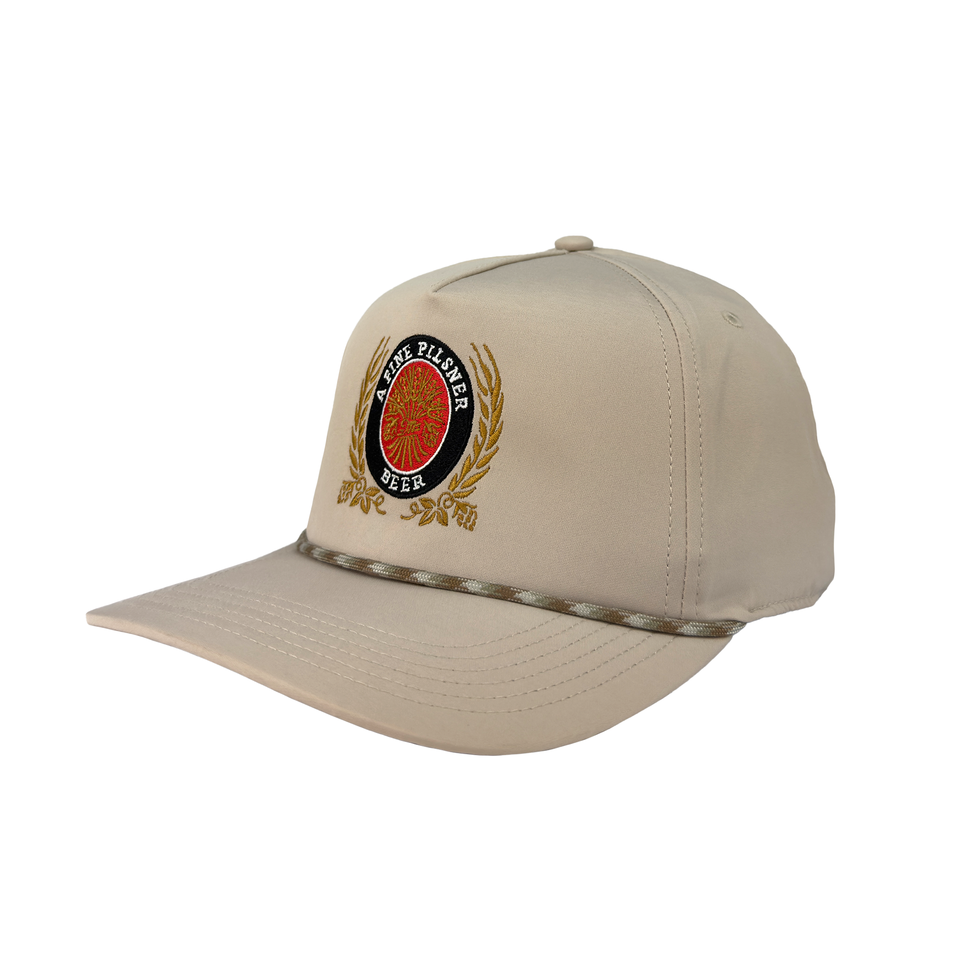 LITE BEIGE EMBROIDERED HAT