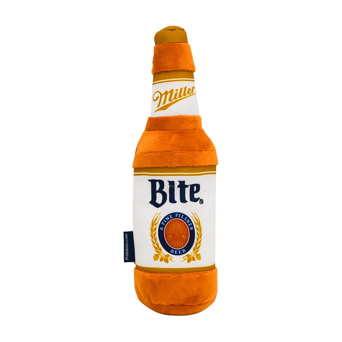 Miller Lite "Bite" Plush Bottle Dog Toy
