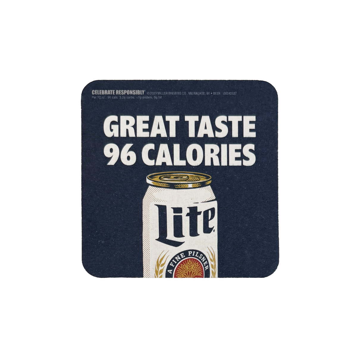 Miller Lite Cardboard Coasters 125/pk