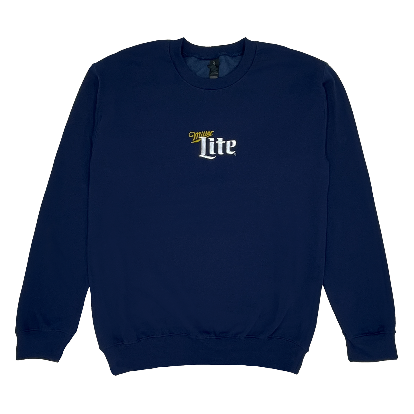 MILLER LITE NAVY EMBROIDERED CREW