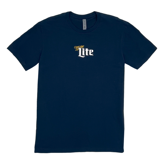 MILLER LITE NAVY EMBROIDERED TEE