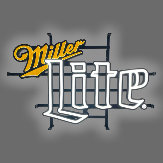 MILLER LITE FAUX NEON SIGN