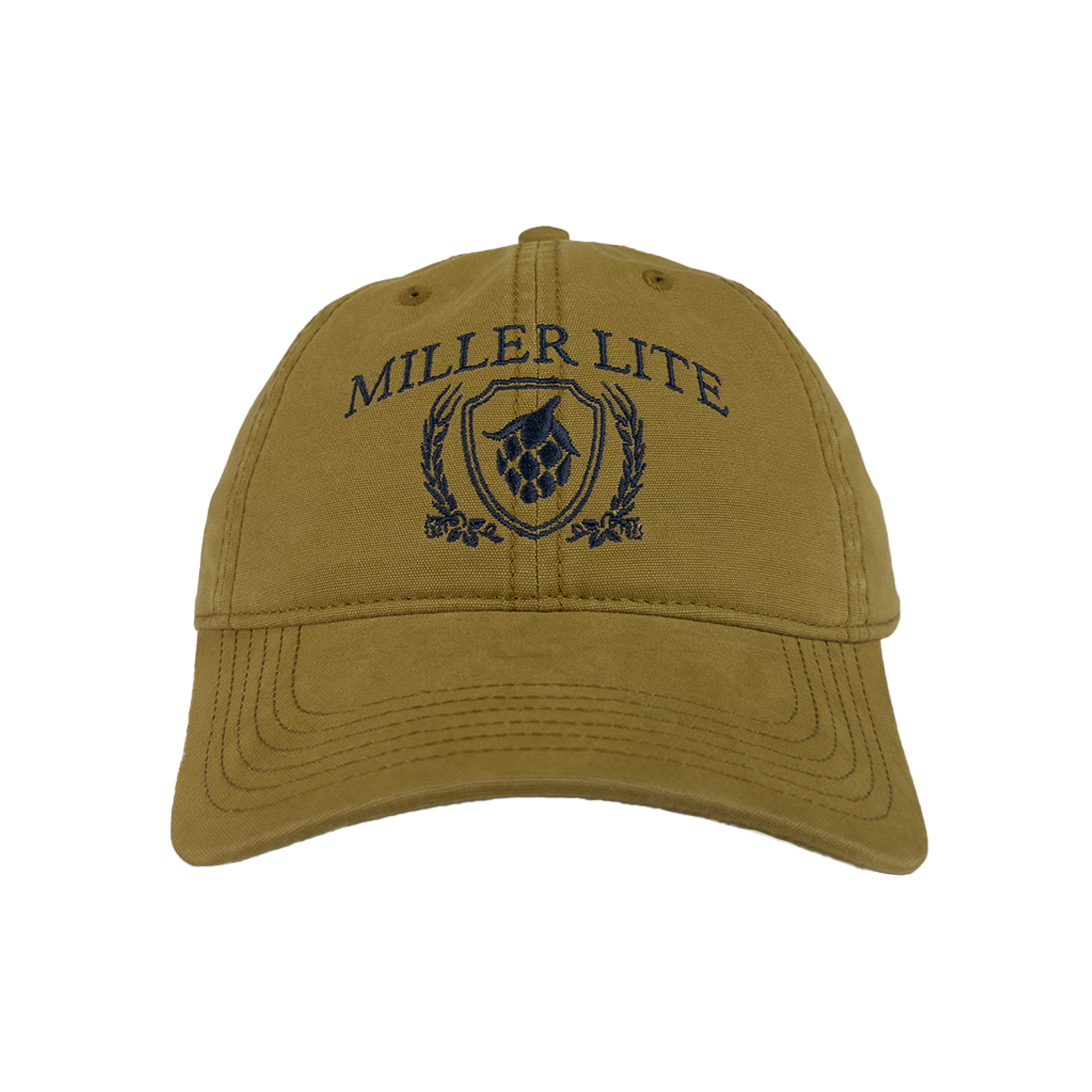 MILLER LITE GOLD LEATHER STRAP HAT