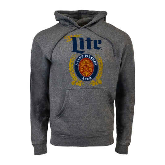 MILLER LITE GRAY CREST HOODIE