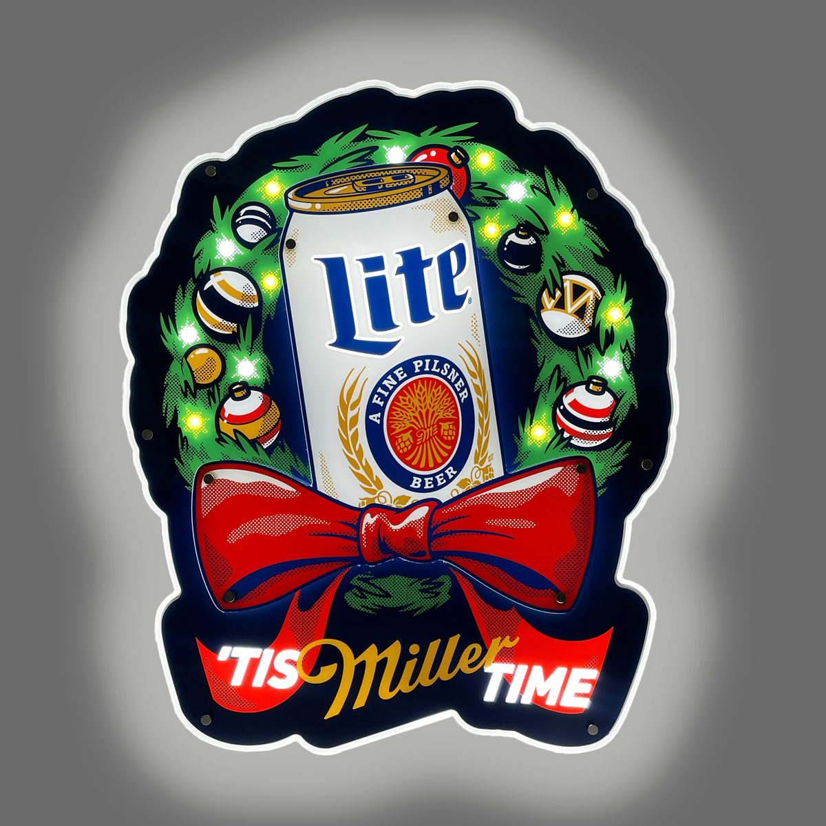 MILLER LITE HOLIDAY LED SIGN – Miller Lite Shop MILLER LITE HOLIDAY LED SIGN – Miller Lite Shop