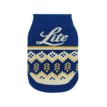 MILLER LITE HOLIDAY KNIT PET SWEATER