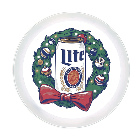 MILLER LITE HOLIDAY SERVING TRAY