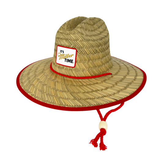 IT'S MILLER TIME LIFEGUARD STRAW HAT