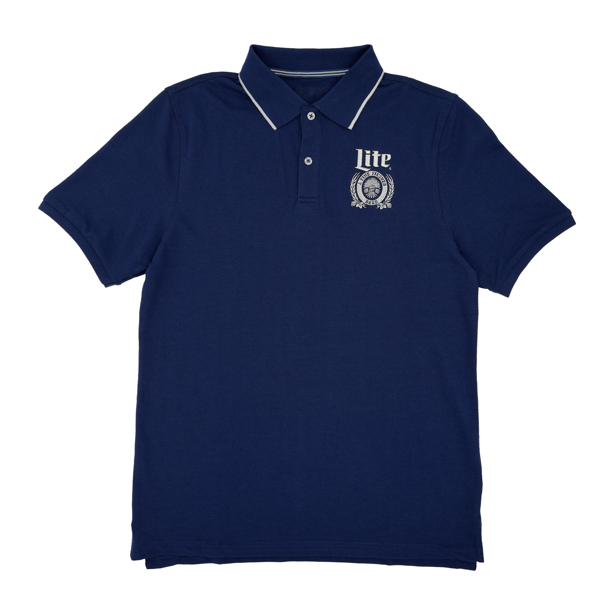 MILLER LITE CREST EMBROIDERED POLO