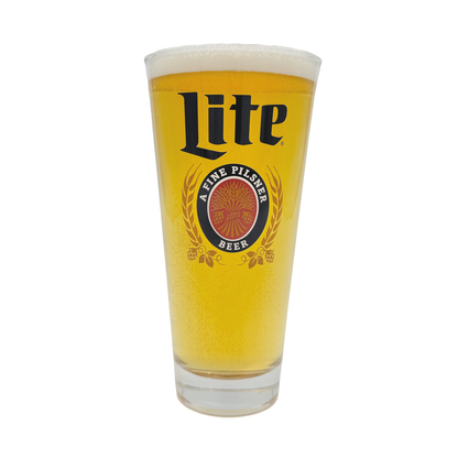 SIGNATURE MILLER LITE 22 OZ GLASS