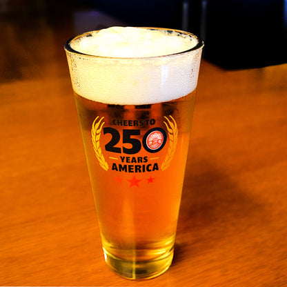 Cheers To 250 Years 16 oz. Glass
