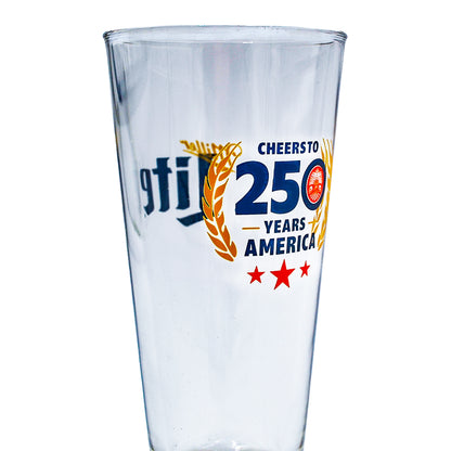 Cheers To 250 Years 16 oz. Glass