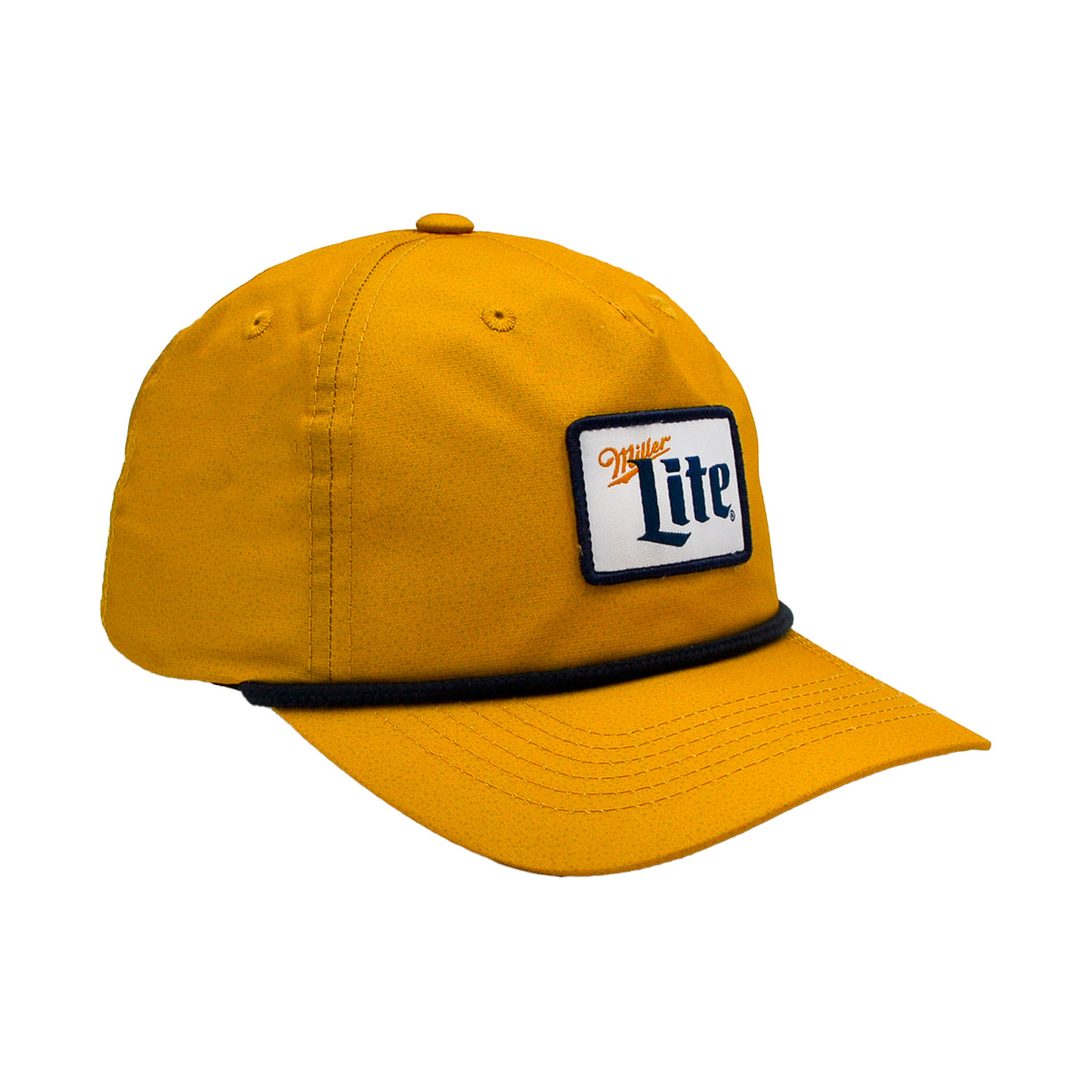 Gold Performance Cap with Navy Rope
