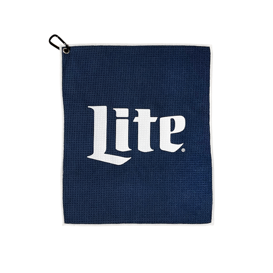 MILLER LITE MICROFIBER GOLF TOWEL