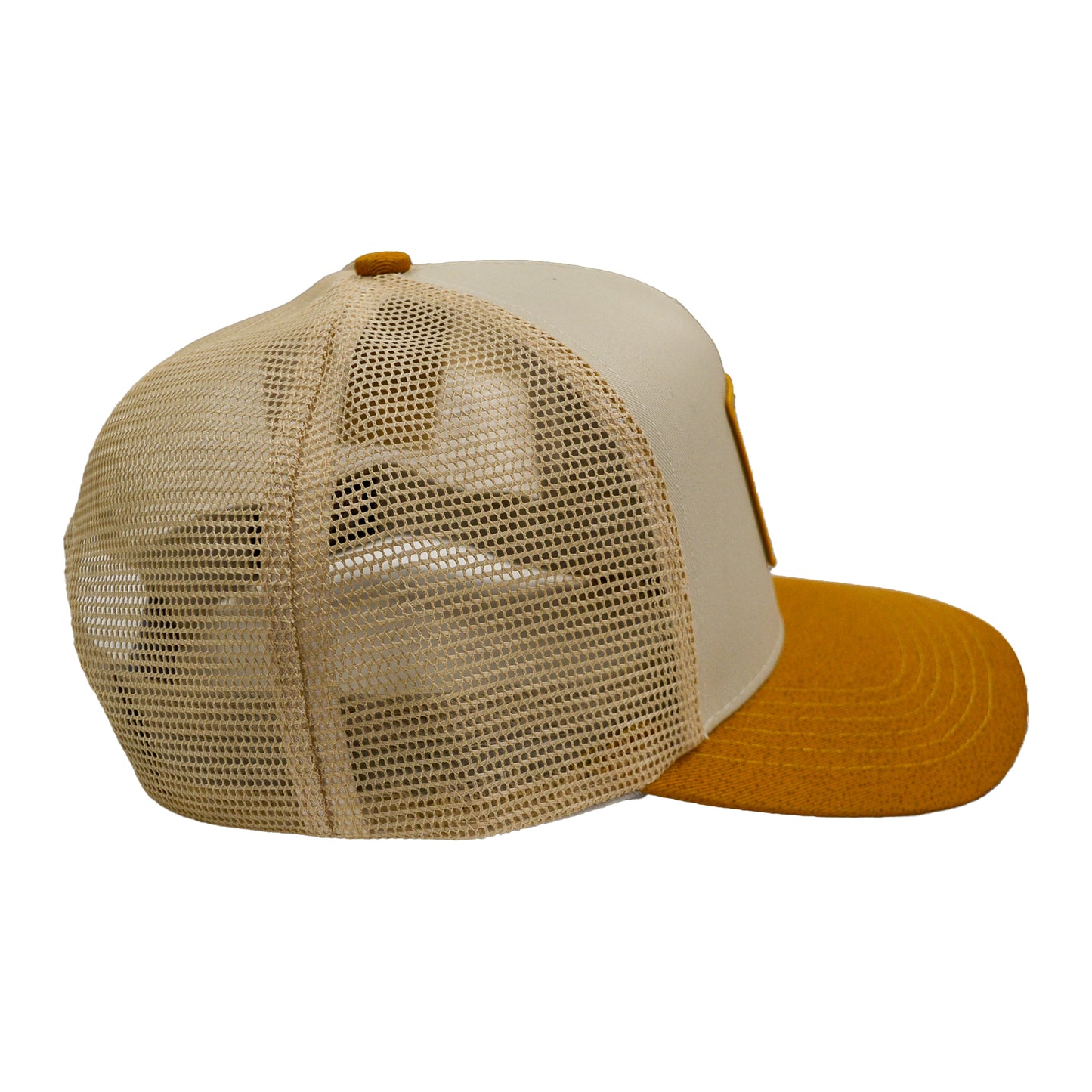 Gold and Cream Mid-Pro Trucker Cap