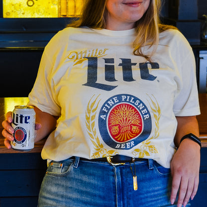 MILLER LITE VINTAGE CREST TEE