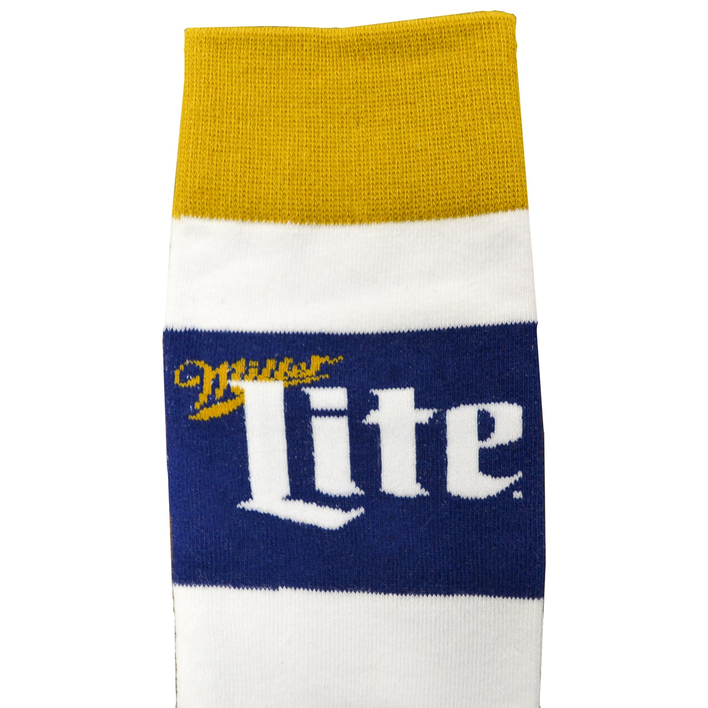 White and Gold Striped Socks