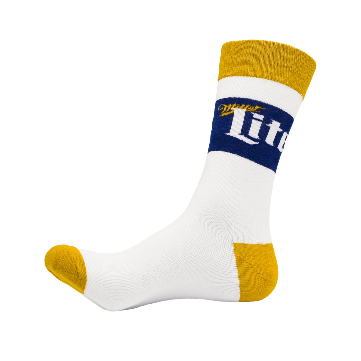 White and Gold Striped Socks