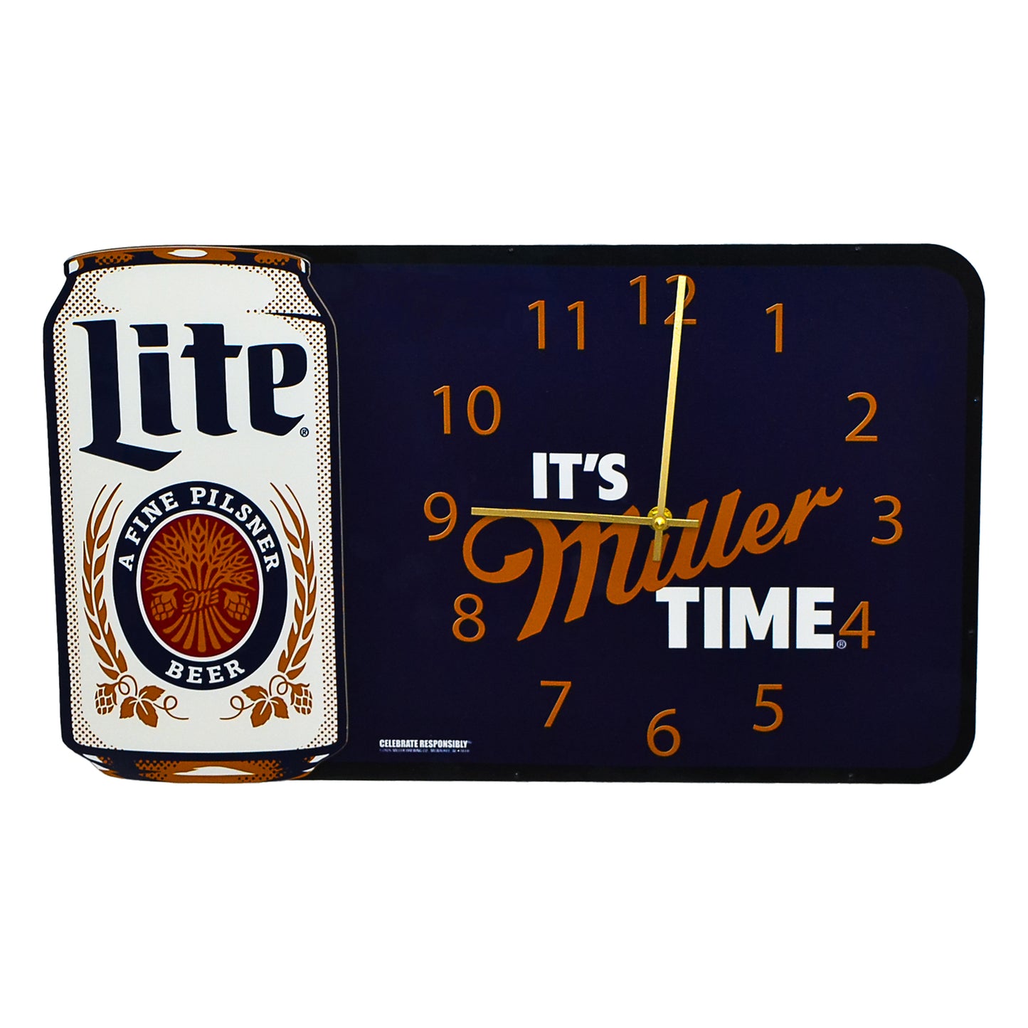 It's Miller Time Wall Clock