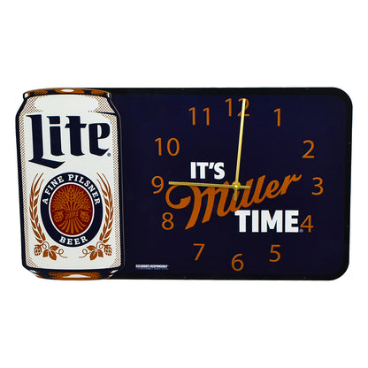 It's Miller Time Wall Clock