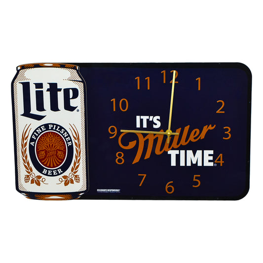 It's Miller Time Wall Clock