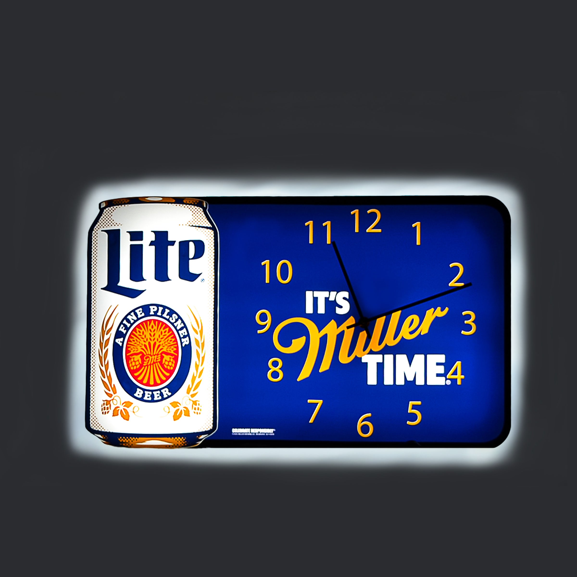 It's Miller Time Wall Clock – Miller Lite Shop It's Miller Time Wall Clock – Miller Lite Shop