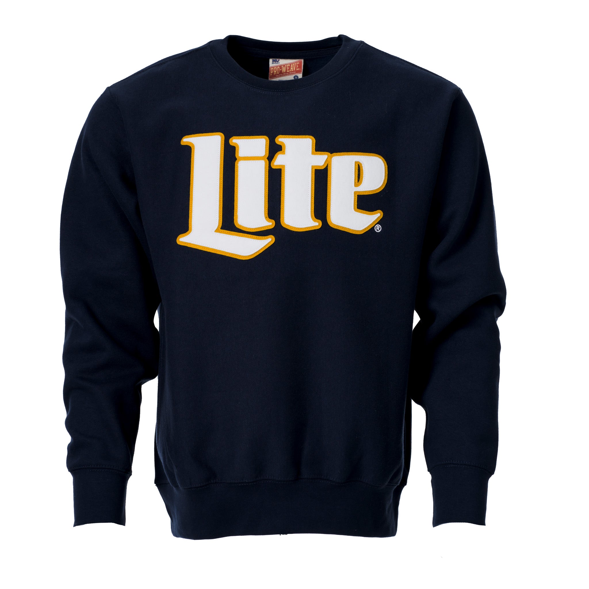 MILLER LITE APPLIQUE NAVY CREW Miller Lite Shop miller-lite-applique-navy-crew-miller-lite-shop