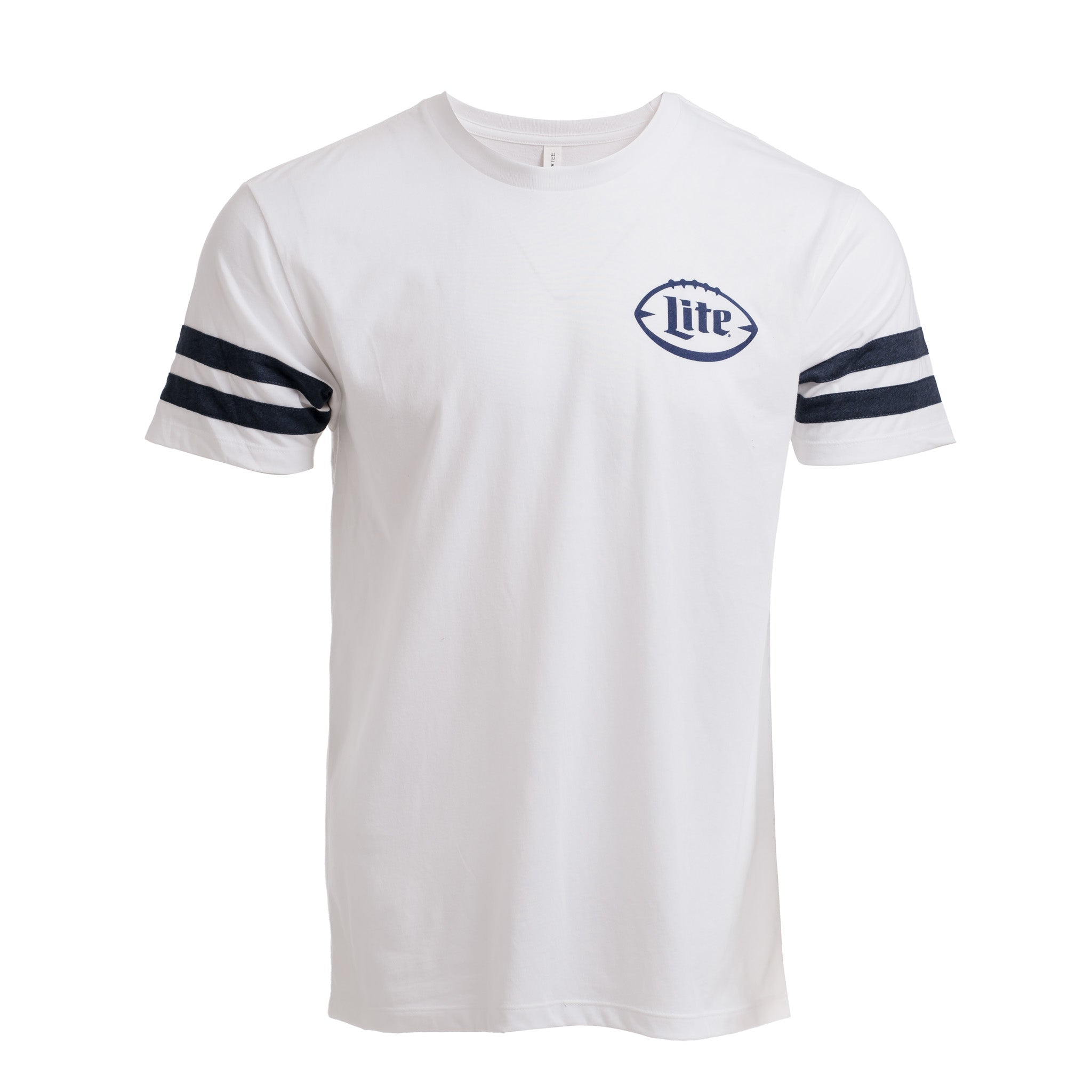 Miller Lite Logo Raglan T-Shirt White/Navy / Medium