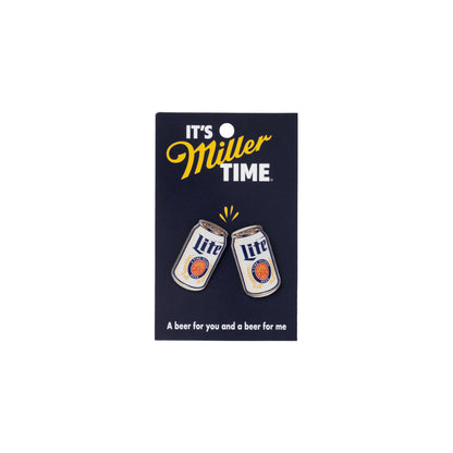 MILLER LITE CHEERSING CAN ENAMEL PIN SET