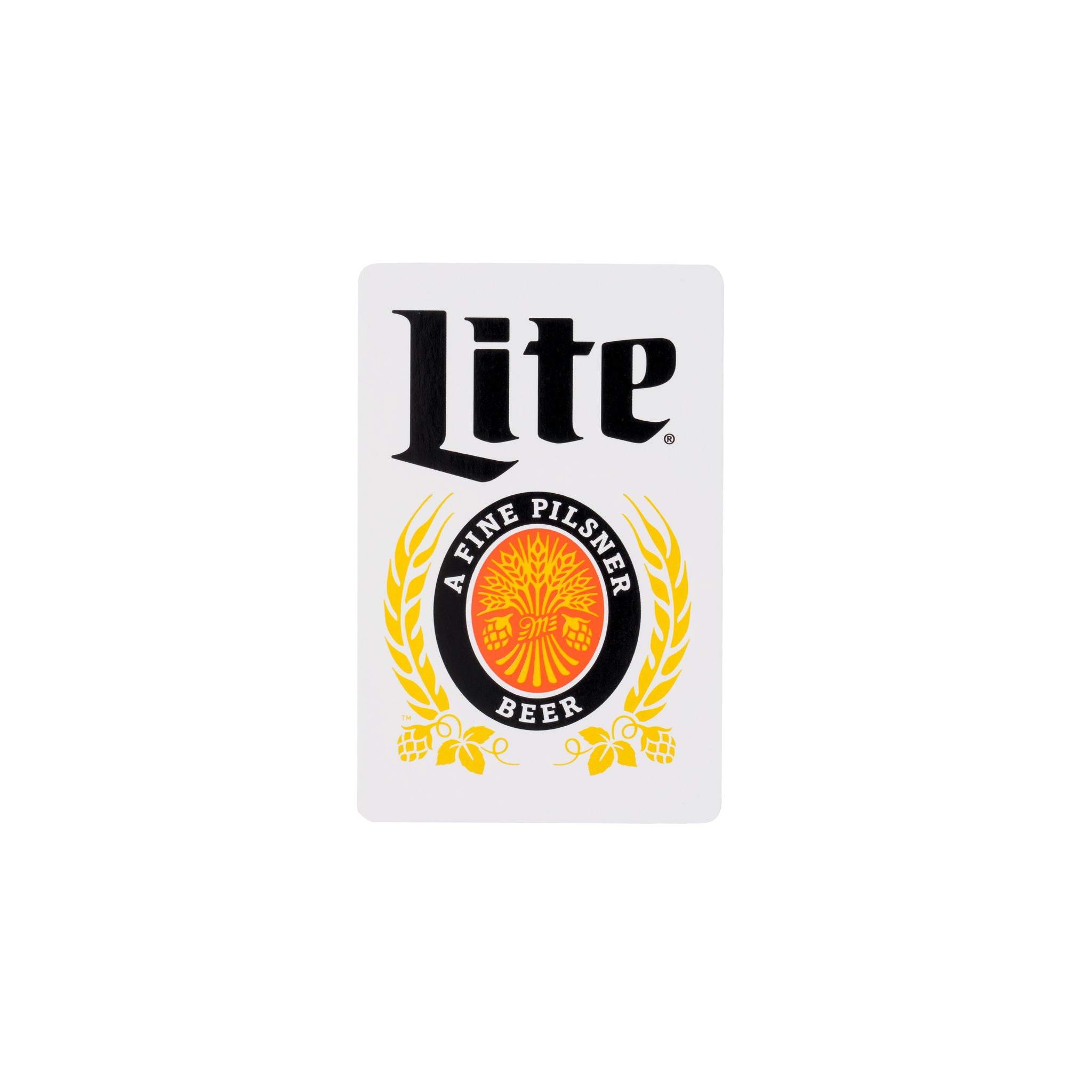 MILLER LITE CREST PLAYING CARDS